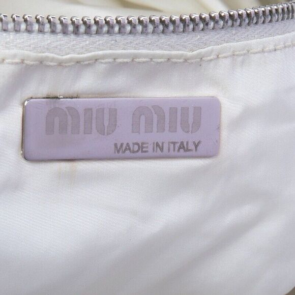 Miu Light Beige Suede Fringe Hobo #129618M28B - Picture 10 of 10